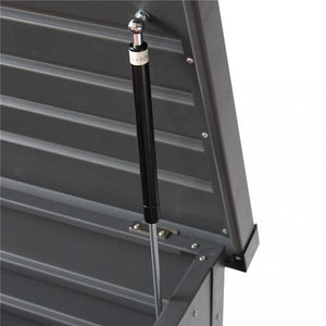 BAULE NERO IN ALLUMINIO DA ESTERNO CM 130 L X 61 P X 63 H OKX