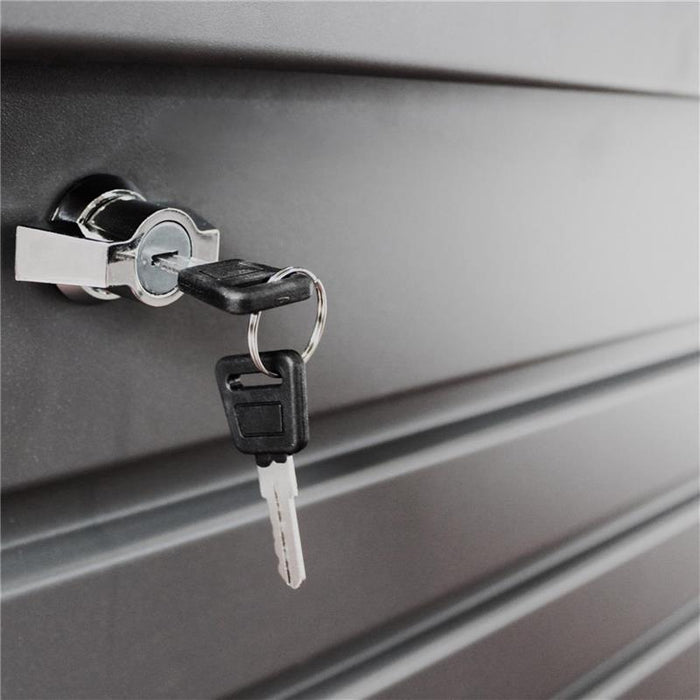 BAULE NERO IN ALLUMINIO DA ESTERNO CM 130 L X 61 P X 63 H OKX