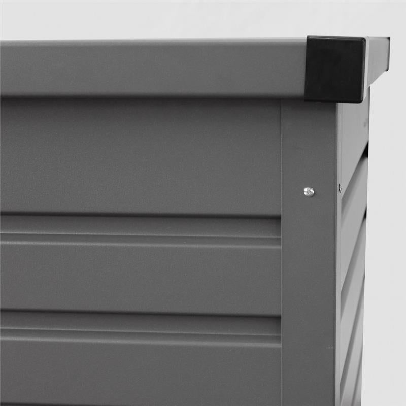 BAULE NERO IN ALLUMINIO DA ESTERNO CM 130 L X 61 P X 63 H OKX