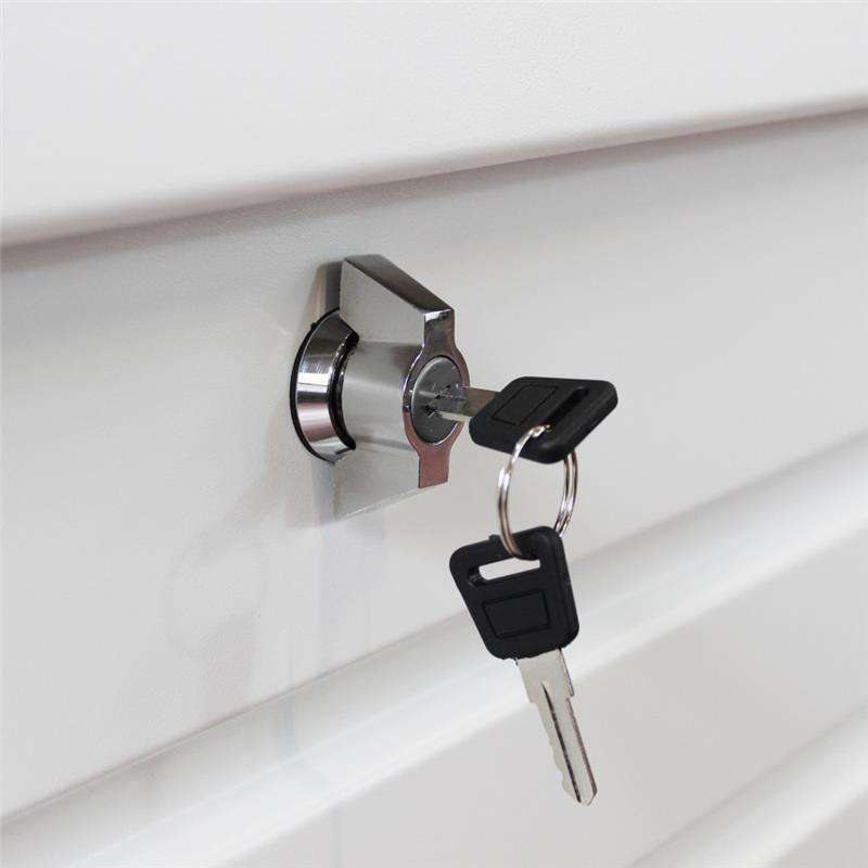 BAULE NEW JERSEY 130 IN ALLUMINIO BIANCO 130 X61 X63 CM OKX