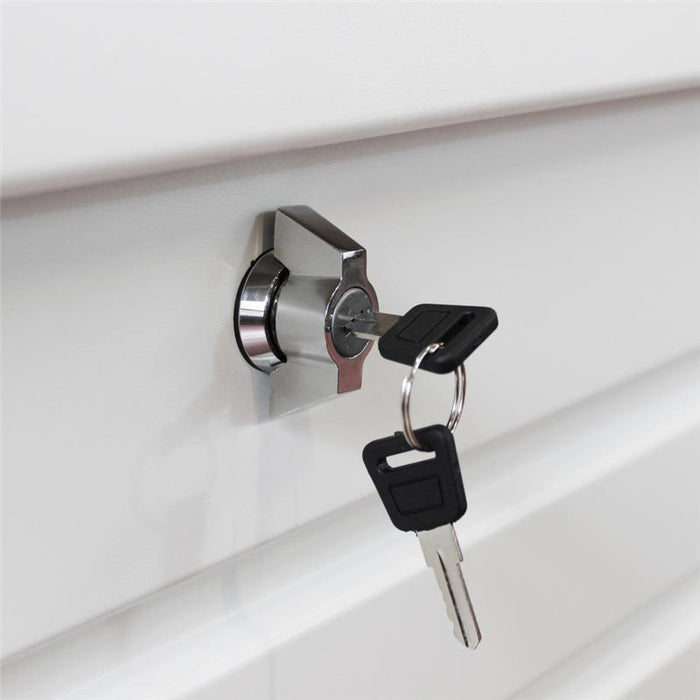 BAULE NEW JERSEY 130 IN ALLUMINIO BIANCO 130 X61 X63 CM OKX