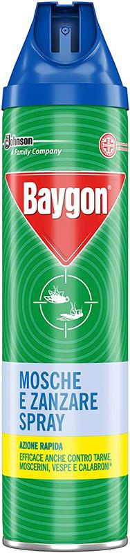 SET 3 BAYGON SPRAY INSETTICIDA MOSCHE E ZANZARE 400 ML
