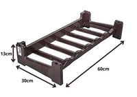 CANTINETTA PORTABOTTIGLIE IN PLASTICA MODULARE 12 BOTTIGLIE MARRONE