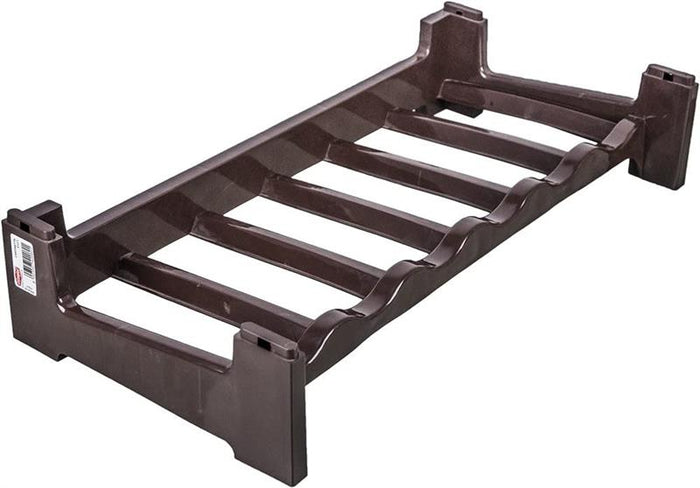 CANTINETTA PORTABOTTIGLIE IN PLASTICA MODULARE 36 BOTTIGLIE MARRONE