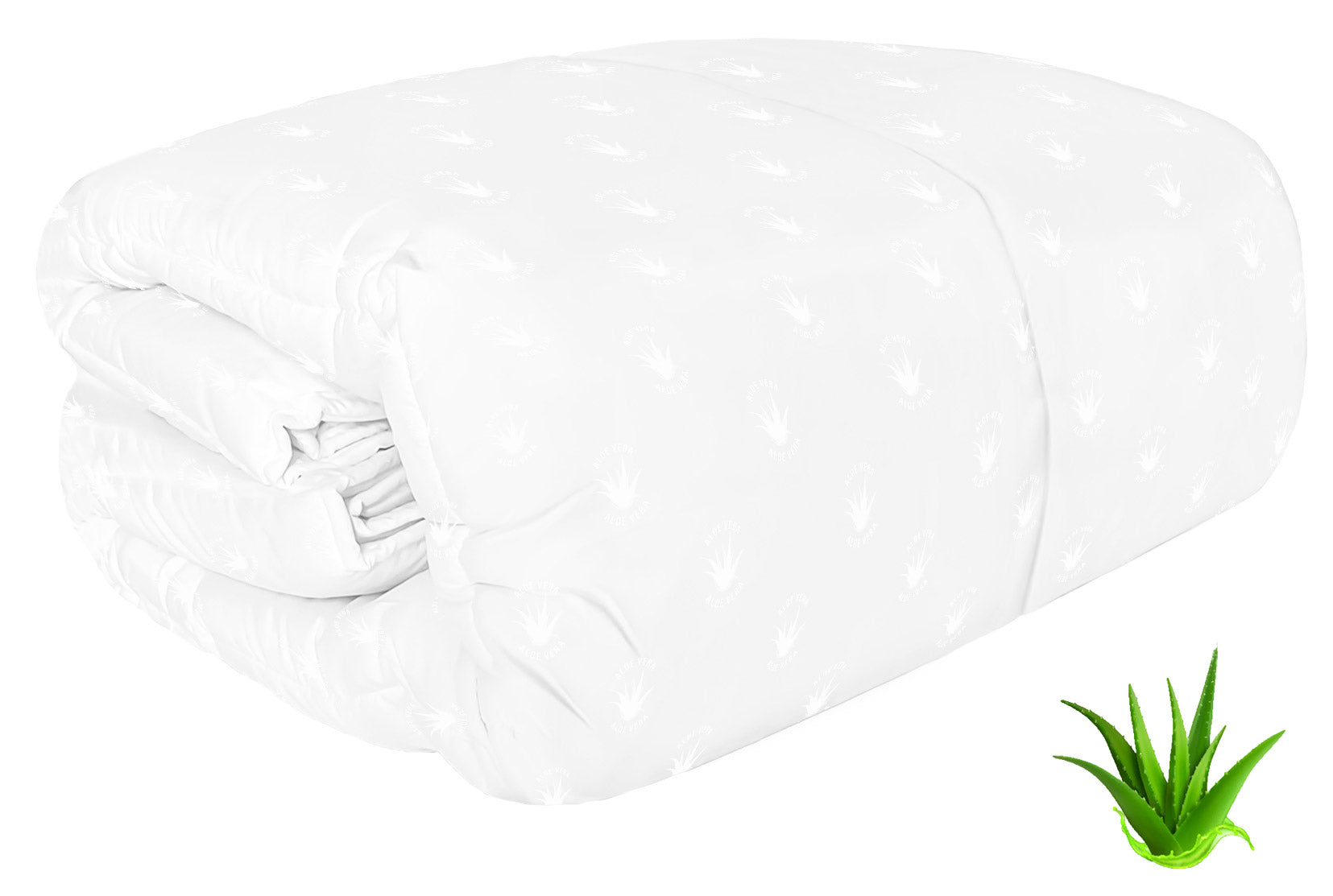 Piumino Interno Invernale Singolo 300gr in Microfibra Aloe Bianco