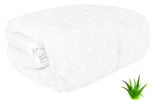 Piumino Interno Invernale Singolo 300gr in Microfibra Aloe Bianco