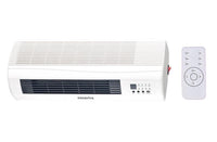 TERMOVENTILATORE CERAMICO WALLY INSTALLAZIONE A PARETE 2000 W TIMER REGOLABILE, TELECOMANDO E CAVO DA 130 CM