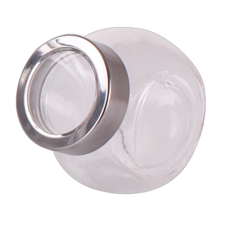 MA MAISON SET 6 BARATTOLI PICCOLI PORTA SPEZIE IN VETRO CON TAPPO ERMTICO DESIGN TONDO 170 ML CAPIENZA