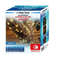 HIGH-TECH FILO MICROLED A ENERGIA SOLARE CON 500 LED DA 50 METRI