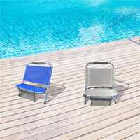 SPIAGGINA STRUTTURA IN METALLO CON TESSUTO TRASPIRANTE E TASCA 46,5X58X54 CM TUBO 25 MM IN COLORAZIONE ASSORTITA