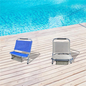 SPIAGGINA STRUTTURA IN METALLO CON TESSUTO TRASPIRANTE E TASCA 46,5X58X54 CM TUBO 25 MM IN COLORAZIONE ASSORTITA