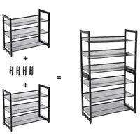 Scarpiera Valora LMR03B in ferro nero salvaspazio per corridoio