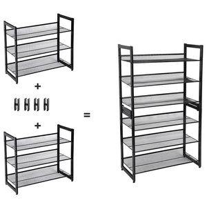 Scarpiera Valora LMR03B in ferro nero salvaspazio per corridoio