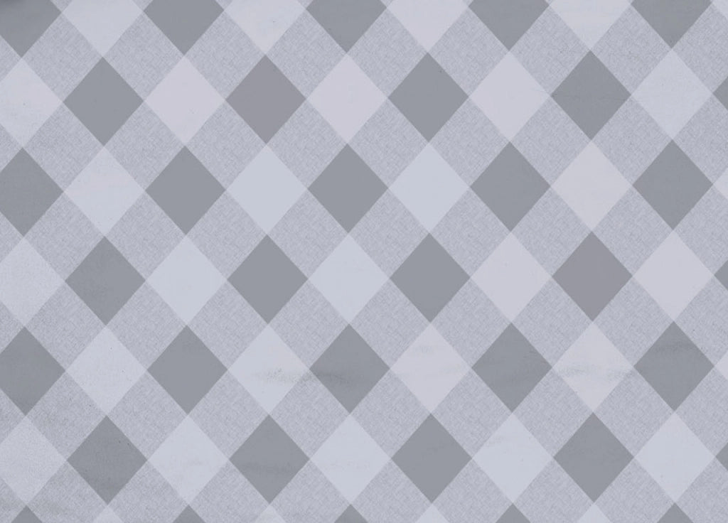 Copriletto Piquet Primavera Estate 100% Cotone Disegno Lovely Check - Singolo - Grigio