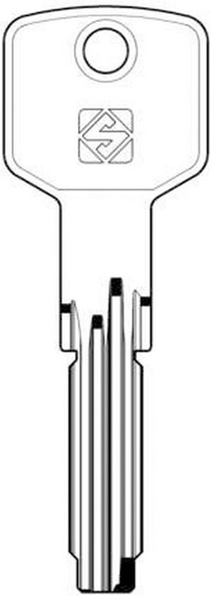 chiavi punzonate silca art.cs62 olc gr.6/1 cod:ferx.12575