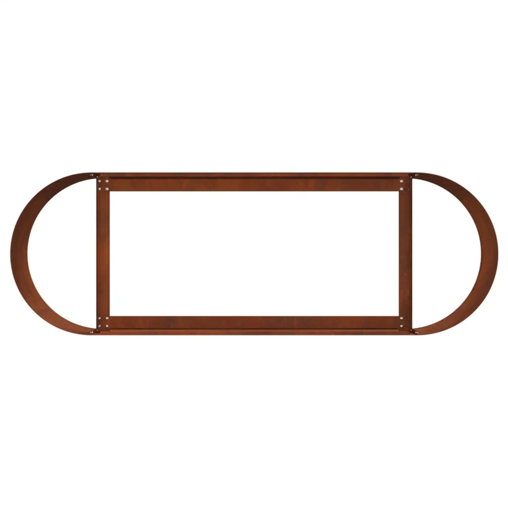 Letto rialzato da giardino Acciaio Corten 120 x 40 x 40 cm 8011690