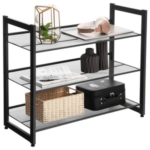 Scarpiera Valora LMR03B in ferro nero salvaspazio per corridoio