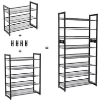 Scarpiera industriale VALORA con 5 ripiani, nero LMR005B