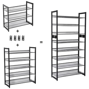 Scarpiera industriale VALORA con 5 ripiani, nero LMR005B