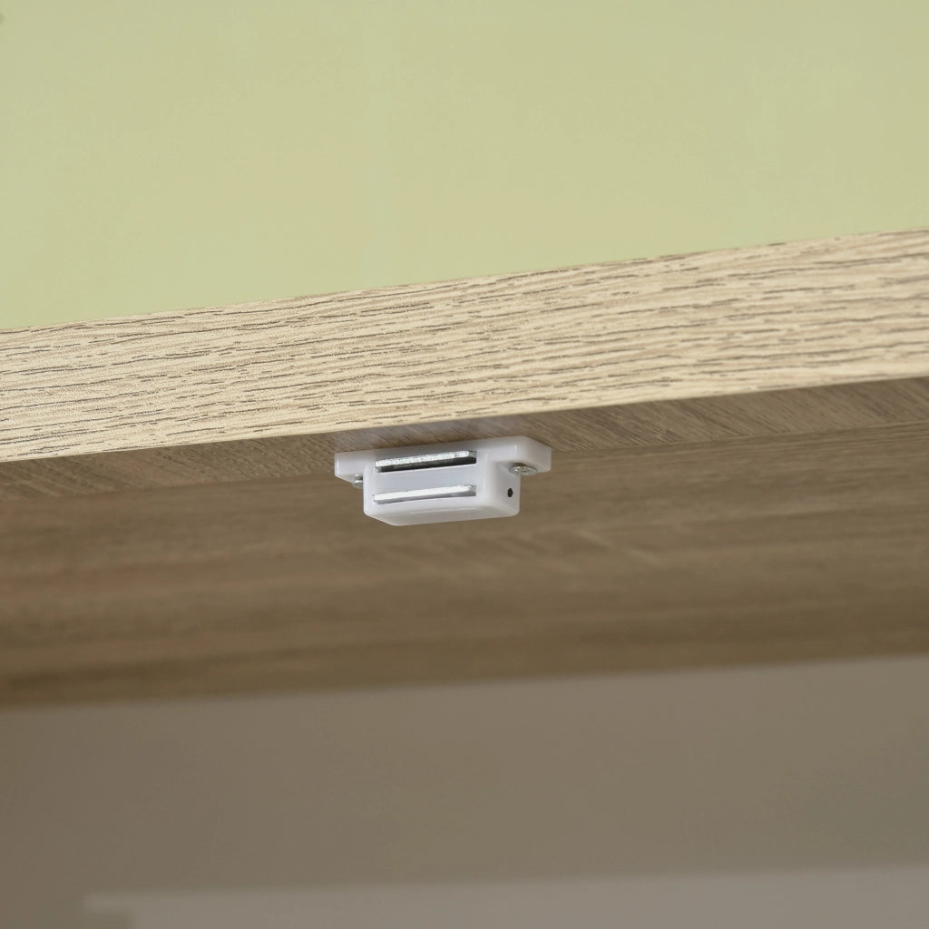 Armadio Cucina in Legno MDF con 4 Ripiani e 4 Porte ¨C zephmum ¨C 80x40x182 cm