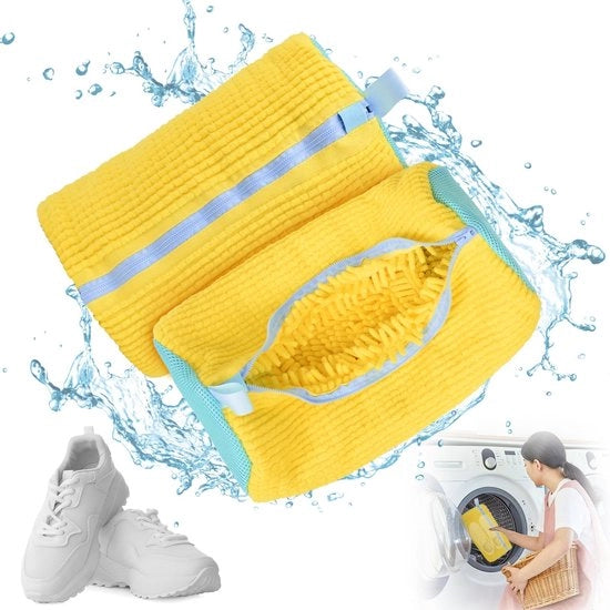 Saponetta Portatile per Scarpe con Cintura - 2 Pezzi - Asciugamano Reutilizzabile - Saponetta con Cinturino per Scarpe e Stivali - Idoneo per Sneakers e Scarpe da Tennis - Saponetta con Cinturino