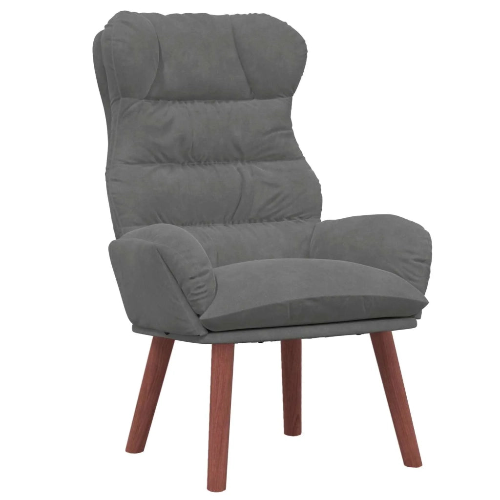 poltrona Grigio scuro 69 x 74 x 93 cm Velluto 42001888