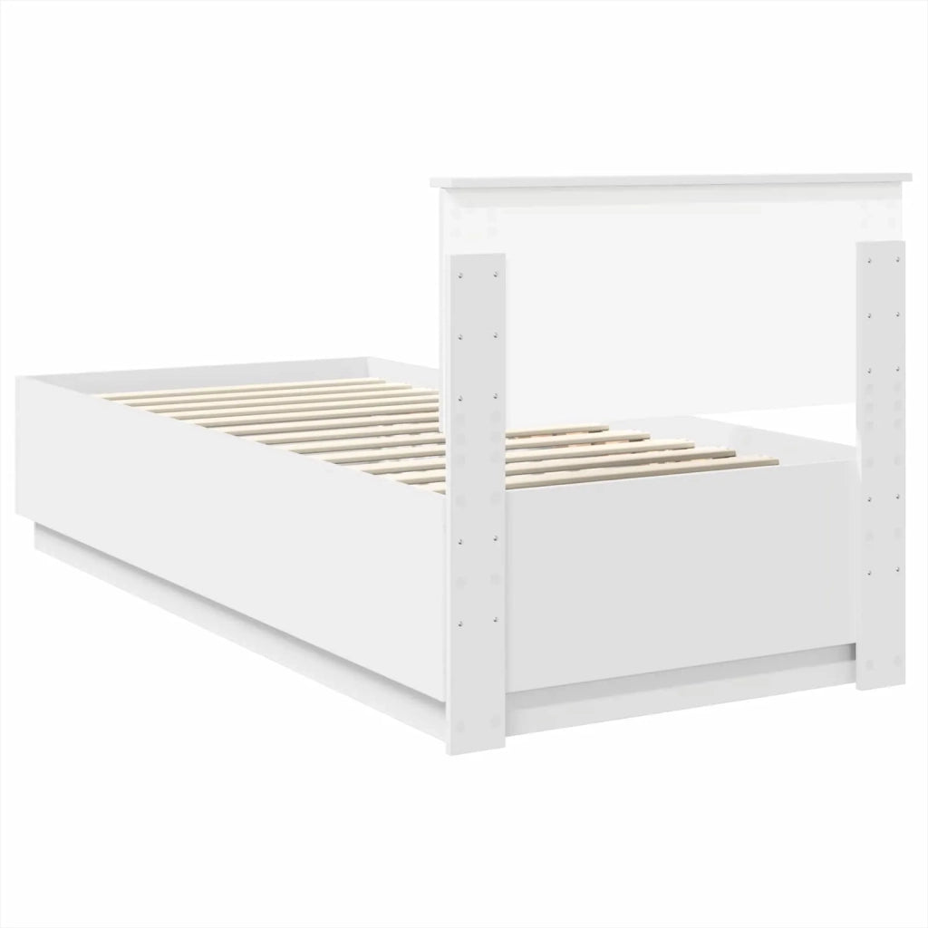 Struttura del letto Bianco 100 x 200 cm Legno ingegnerizzato 3408194