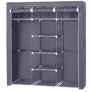 Valora TEXTILE WARDROBE Armadio pieghevole salvaspazio grigio