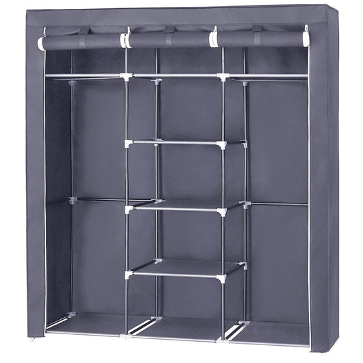 Valora TEXTILE WARDROBE Armadio pieghevole salvaspazio grigio