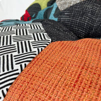 Cuscino Per Poltrona Sedia Sdraio Relax Giardino Esterno Tessuto In Legno Imbottito Reclinabile Pieghevole Patchwork