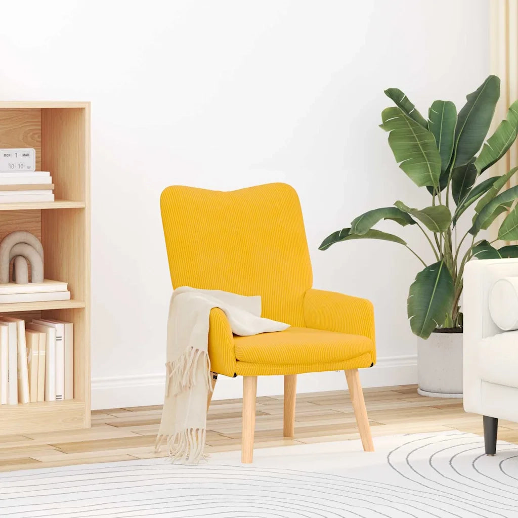 Poltrona-Divano Sedia Giallo Chiaro 63 x 67 x 94 cm Tessuto