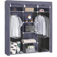 Valora TEXTILE WARDROBE Armadio pieghevole salvaspazio grigio