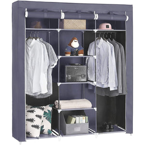 Valora TEXTILE WARDROBE Armadio pieghevole salvaspazio grigio