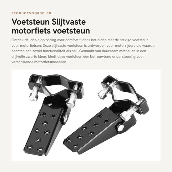 Supporto Pedale Sostituto Sospensione Motorino - Sostituto Pedale Sospensore - Pedali Supporto Metallico - Materiale di Alta Qualità - Nero - 1 Paio - Sostituti Pedali Motorino