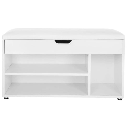 Scarpiera VALORA con seduta per corridoio, bianca - LHS30W