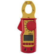 Wiha WH45219 Pinza Amperometrica fino a 1000 V AC CAT IV True RMS Corrente AC DC 400 A con Display LCD Retroilluminato e Torcia Integrata colore Rosso Giallo