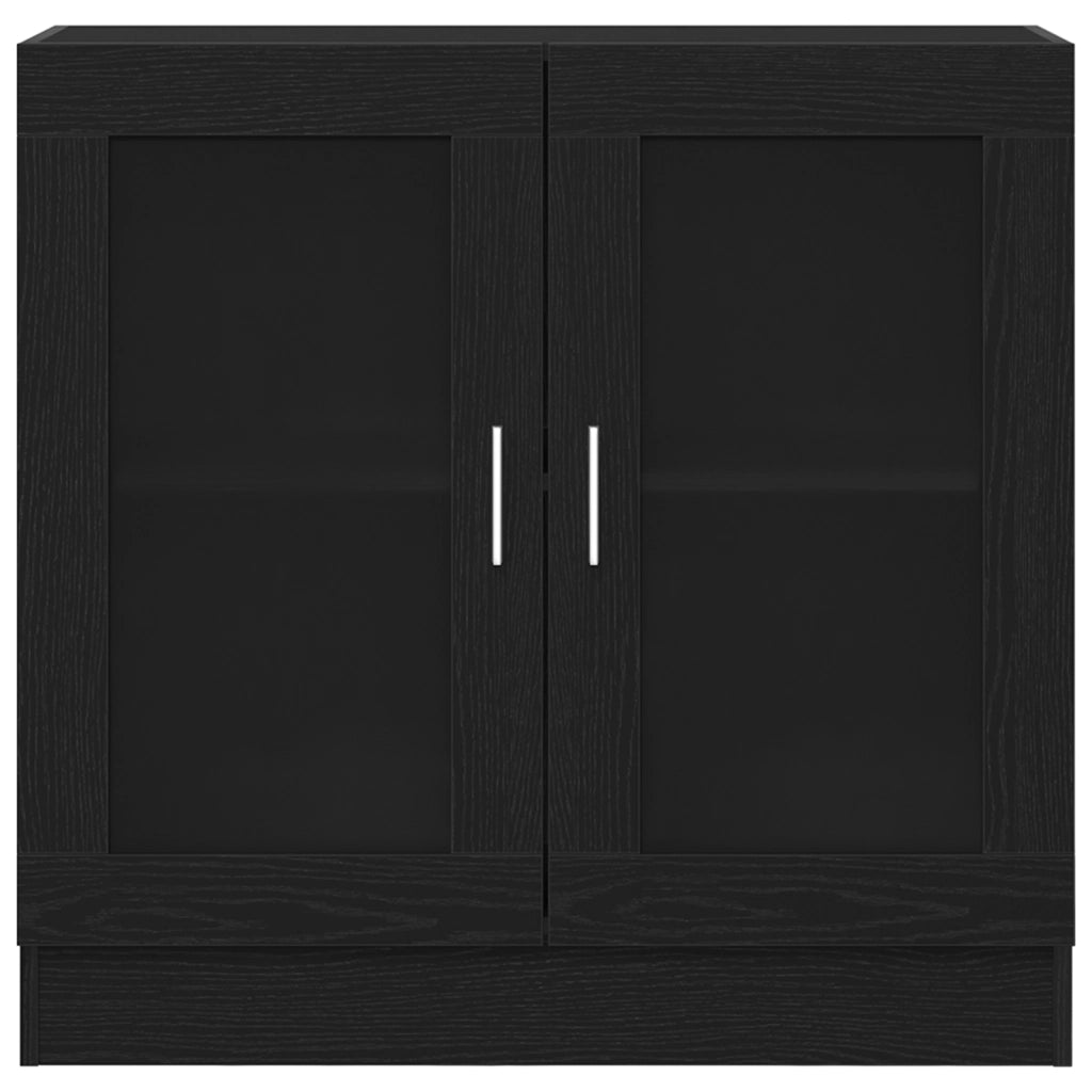 Mobile per libri  Nero Rovere 82,5x30,5x80 cm in legno ingegnerizzato