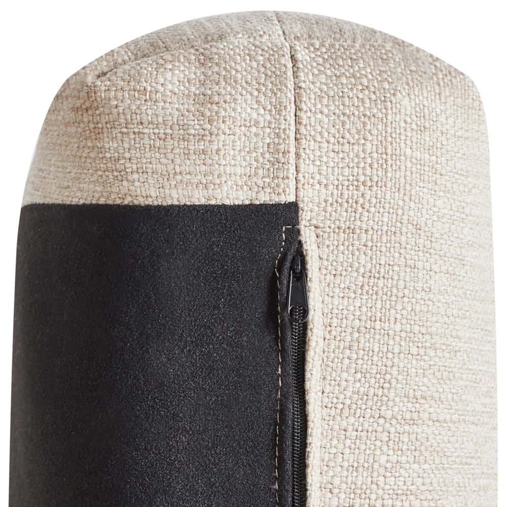 Poltrona Tessuto beige chiaro Gambe di legno morbide Stile moderno arredamento scandinavo