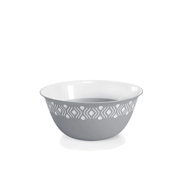 CIOTOLA 'TOSCA' Ø cm 19 x h.9 - grigio/bianco  - STEFANPLAST