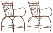 Set di 2 sedie Sheela antico marrone