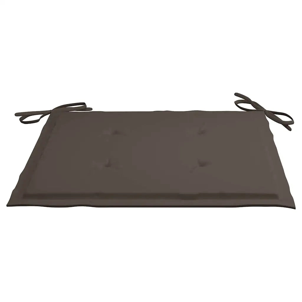 Sedie da Giardino Pieghevoli con Cuscini 4 pz Massello di Teak 3072731