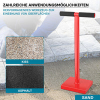 Costipatore manuale 11,5 kg in acciaio piastra di 20x20cm Compattatore terreno