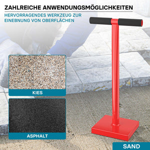 Costipatore manuale 11,5 kg in acciaio piastra di 20x20cm Compattatore terreno