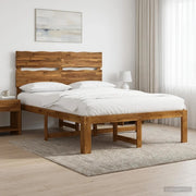 Letto matrimoniale con testiera ROSTOCK Naturale 160 x 200 cm 3405492