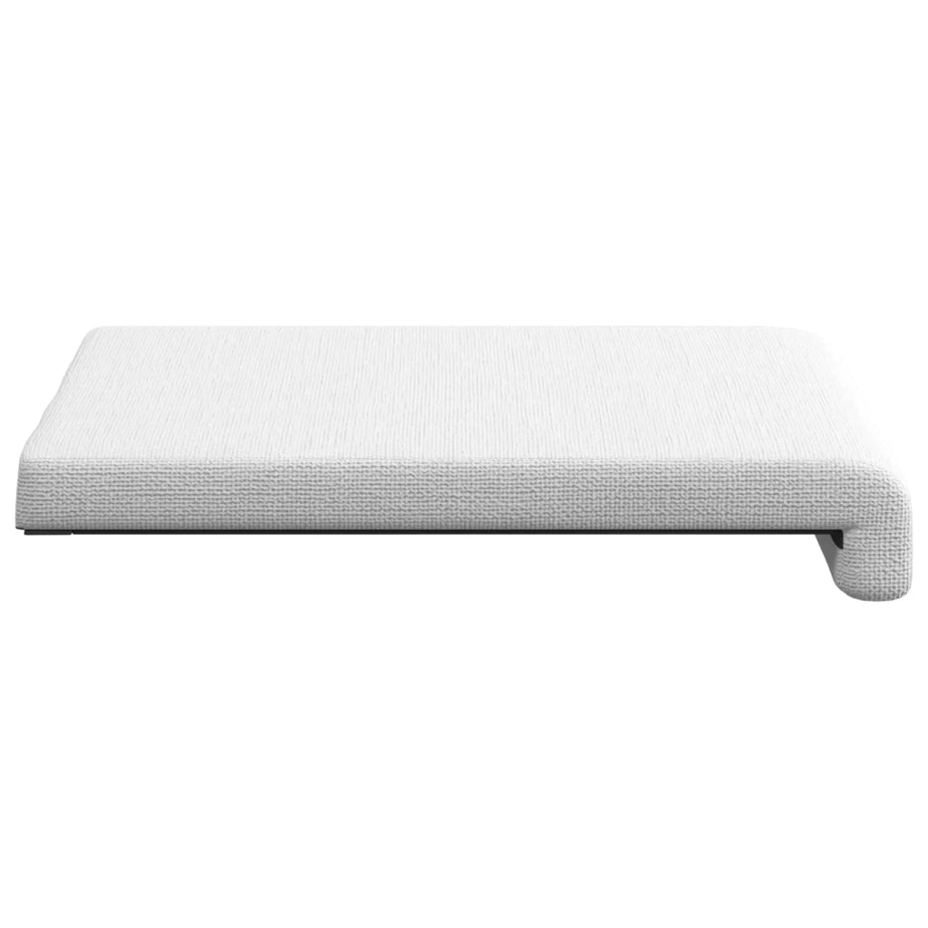 Cuscino per panchina 4 pcs Tessuto Bianco Profondità 35 cm 42043095