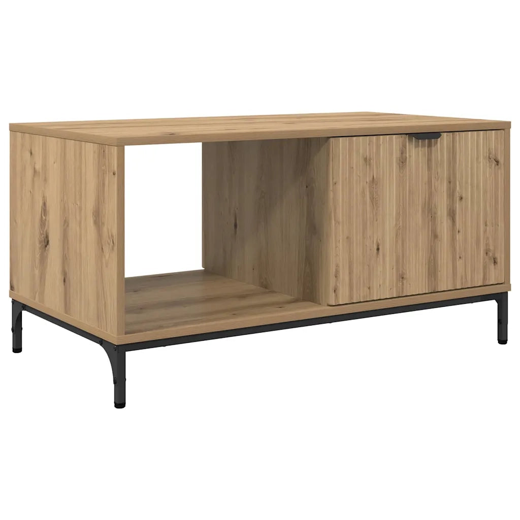 Tavolino da Salotto-Tavolino da soggiorno-Tavolo rovere artigianale 90 x 49 x 46 cm