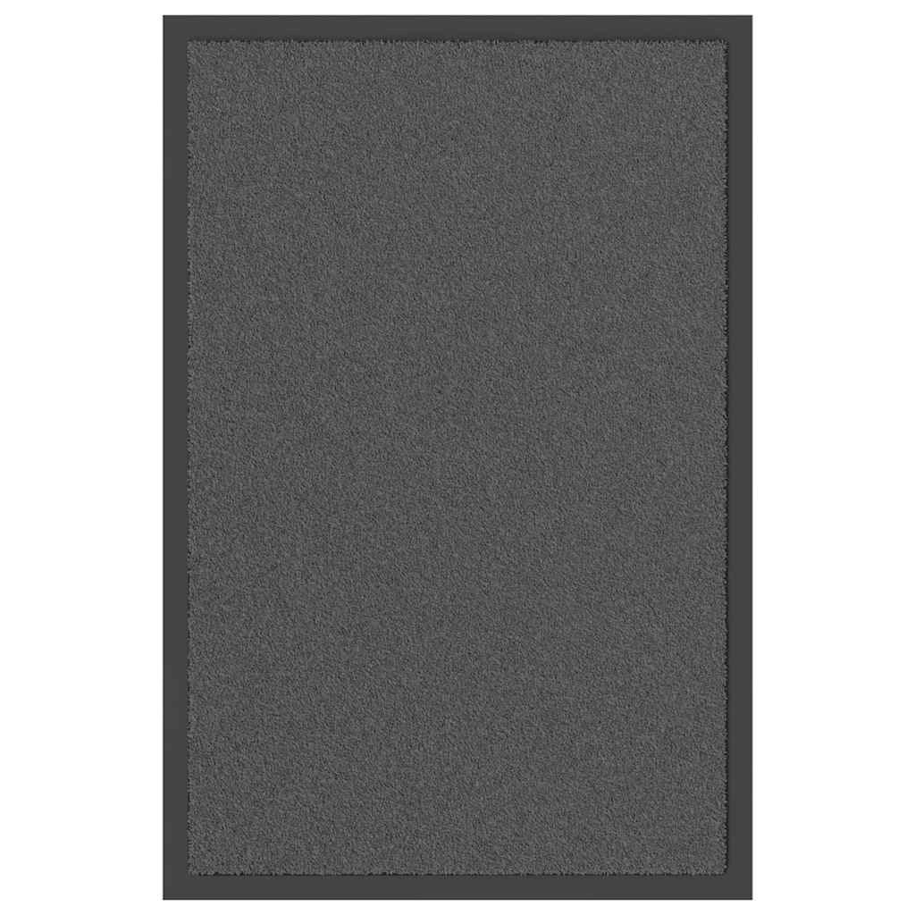 Zerbino flessibile e antiscivolo per interni ed esterni 40 x 60 cm in polipropilene antracite 02_0058158