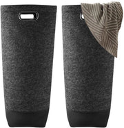 Set a 2 pezzi di asciugamani in vilten, capacità 90L, grande sacchetto per bucato 24 x 49 x 89 cm, contenitore per bucato pieghevole, contenitore per bucato in vilten nero per bucato sporco