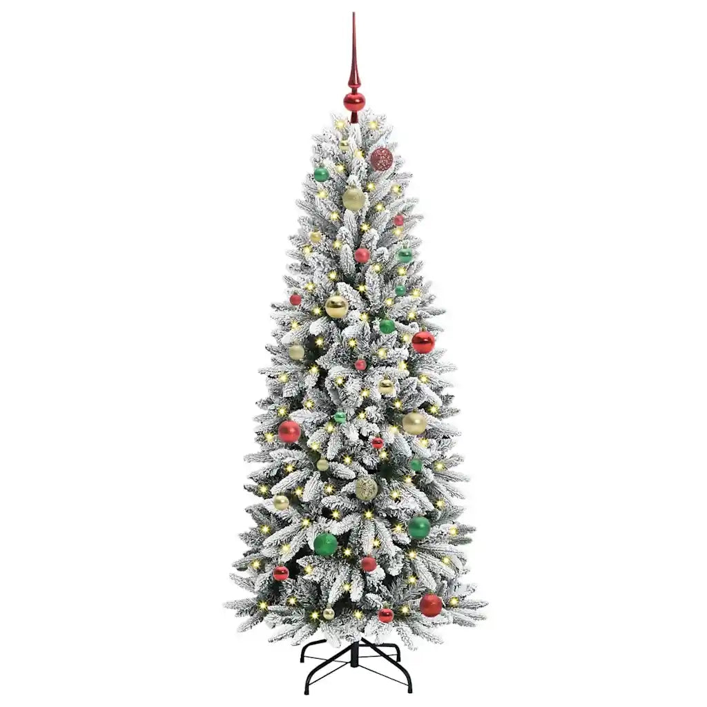 Albero di Natale artificiale con 150 LED Bianco 150 cm 3396041