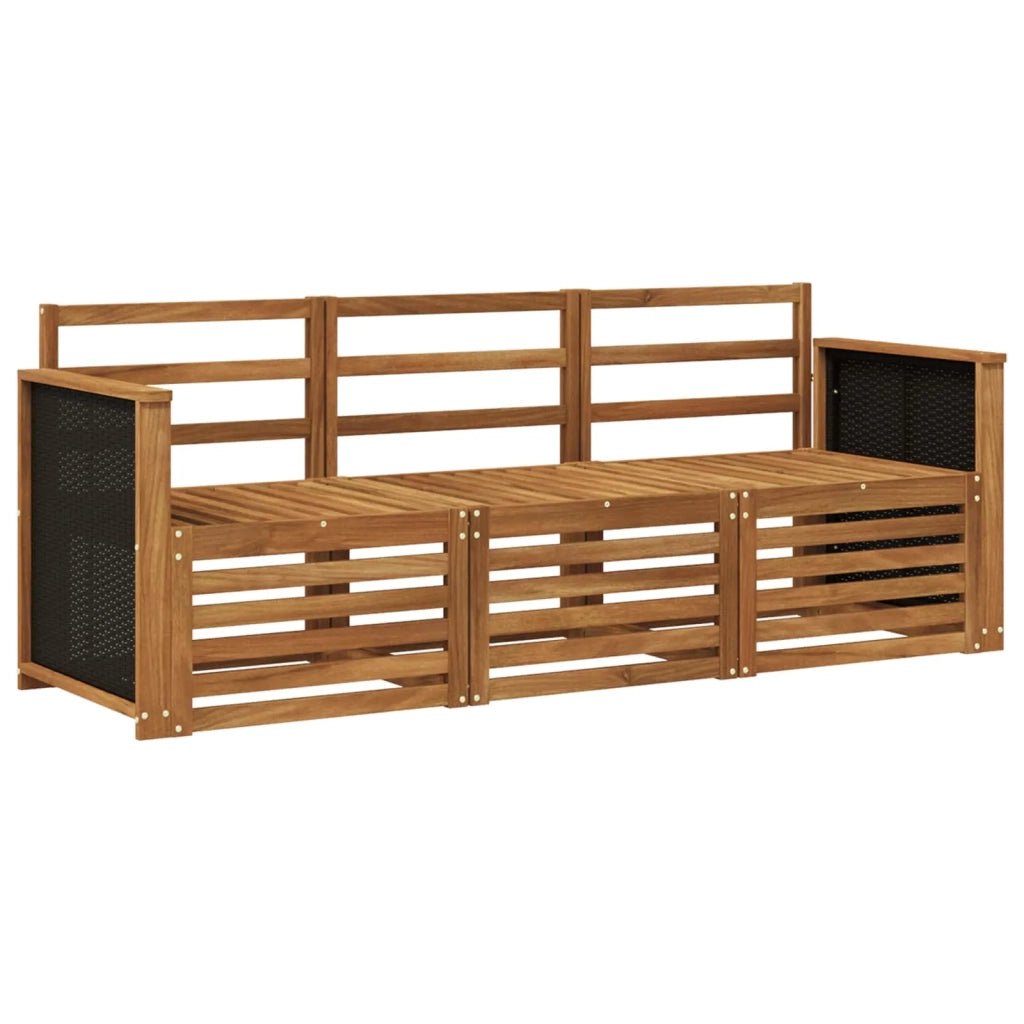Set divani 3 pcs Legno di Acacia Massello 3383950